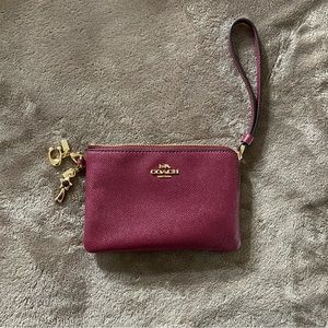 Coach Wristlet with Charms
